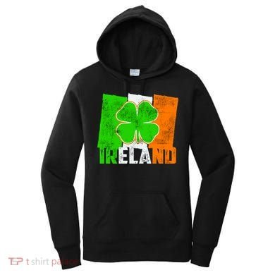 Vintage Ireland Irish Flag St. Patrick's Day Women's Hoodie