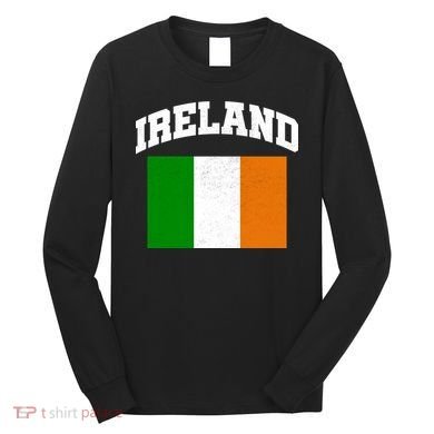 Vintage Ireland Team Flag Long Sleeve Shirt