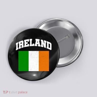 Vintage Ireland Team Flag Button