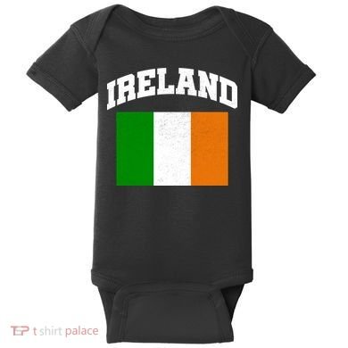 Vintage Ireland Team Flag Baby Bodysuit