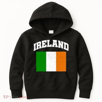 Vintage Ireland Team Flag Kids Hoodie