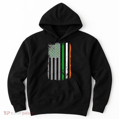 Vintage Irish American Flag Hoodie