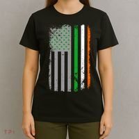 Vintage Irish American Flag T-Shirt thumb 4
