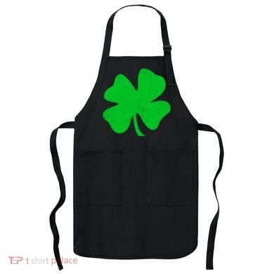 Vintage Irish Clover Apron