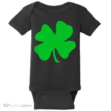 Vintage Irish Clover Baby Bodysuit