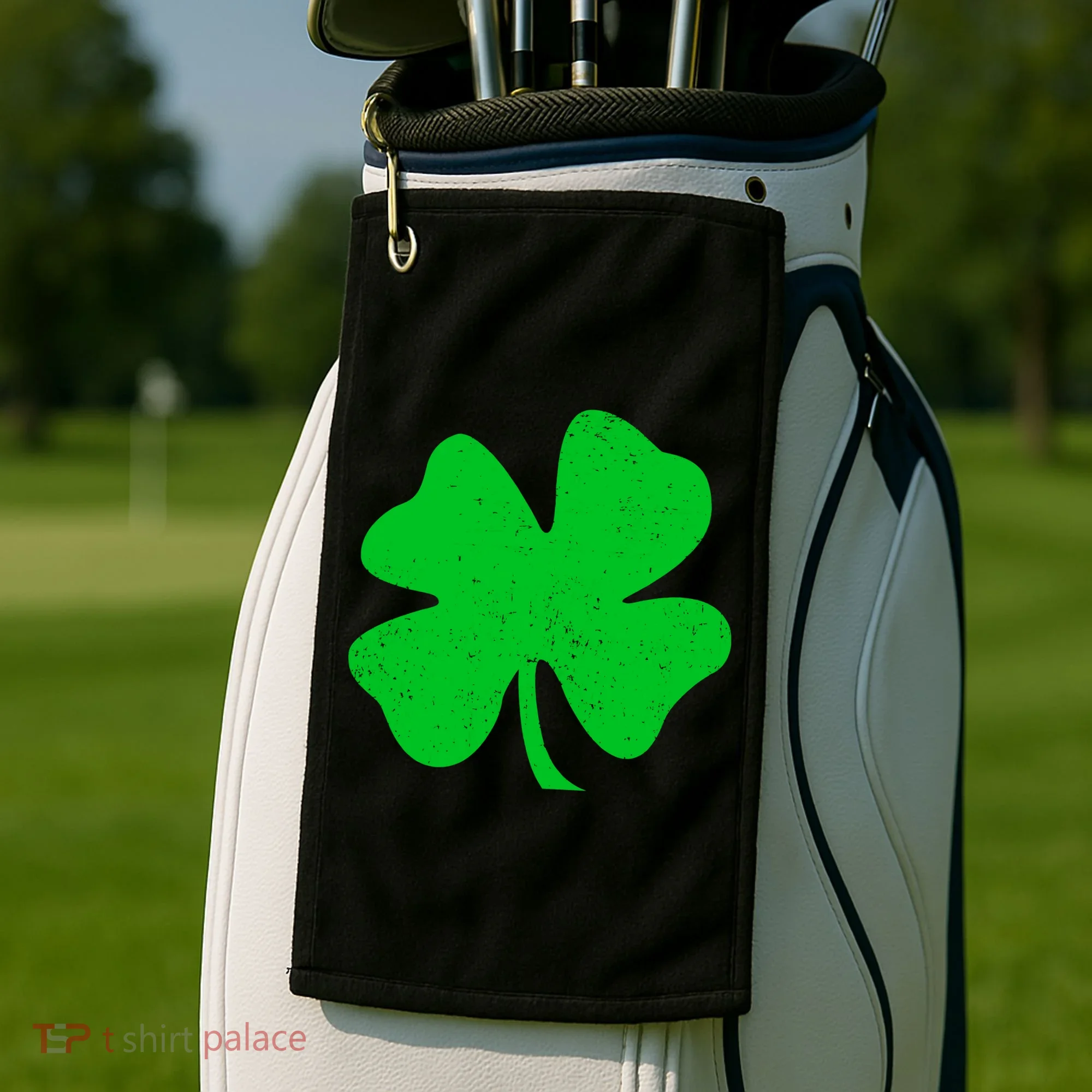 Vintage Irish Clover Golf Towel