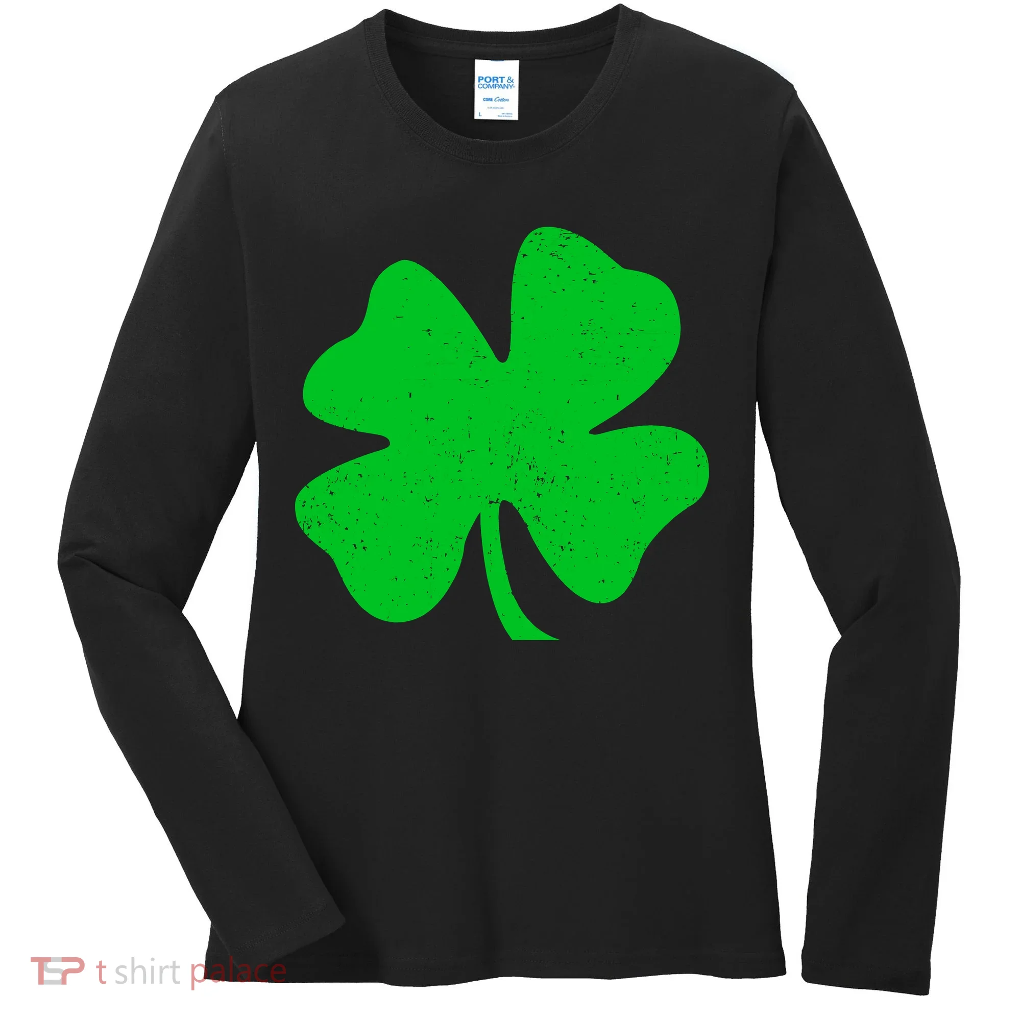 Vintage Irish Clover Women's Long Sleeve Shirt