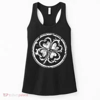 Vintage Irish Clover Cloverleaf Women's Tank Top thumb 0