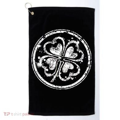 Vintage Irish Clover Cloverleaf Golf Towel