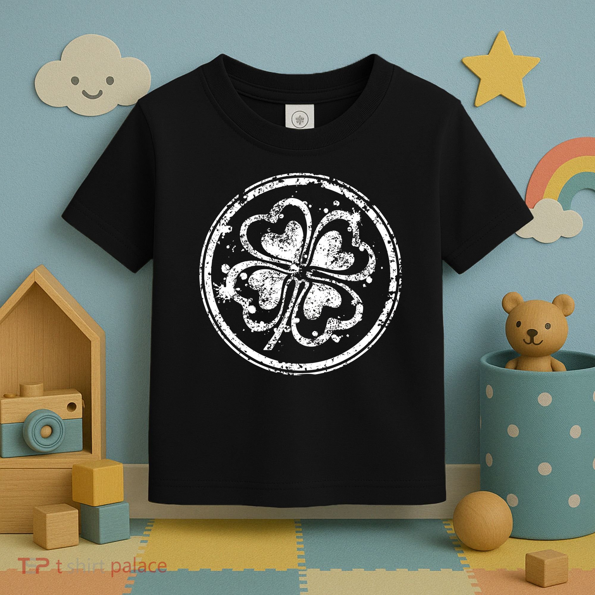 Vintage Irish Clover Cloverleaf Toddler T-Shirt