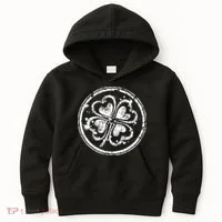 Vintage Irish Clover Cloverleaf Kids Hoodie thumb 0