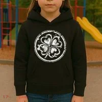 Vintage Irish Clover Cloverleaf Kids Hoodie thumb 3