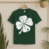 Vintage Irish Clover Heart T-Shirt thumb 2