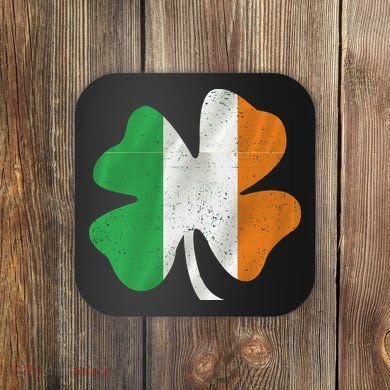 Vintage Irish Cover Ireland Flag Coaster