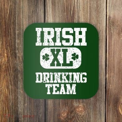 Vintage Irish Drinking Team  Coaster