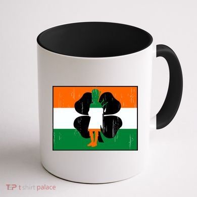 Vintage Irish Flag Of Ireland Coffee Mug back