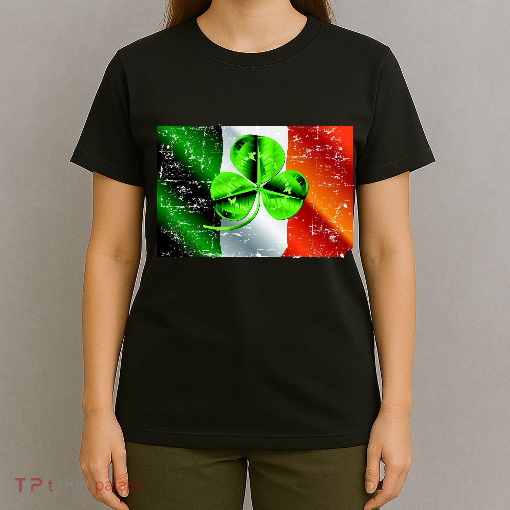 Vintage Irish Flag of Ireland Clover St. Patrick's Day T-Shirt
