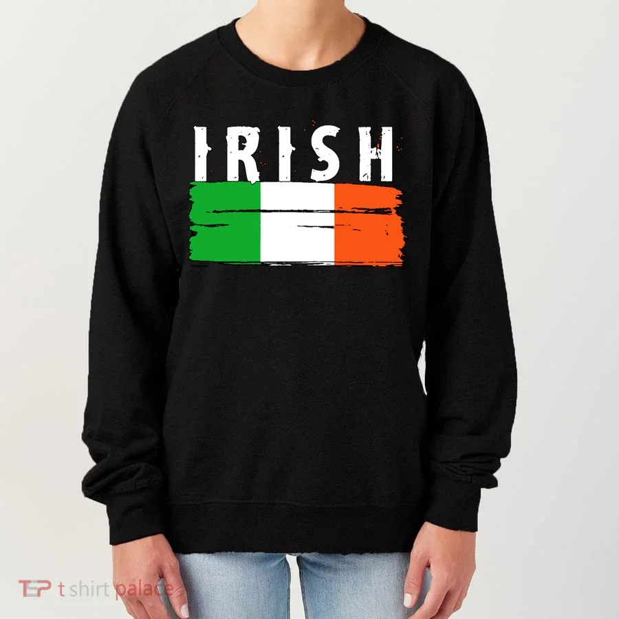 Vintage Irish Ireland Flag Women's Sweatshirt