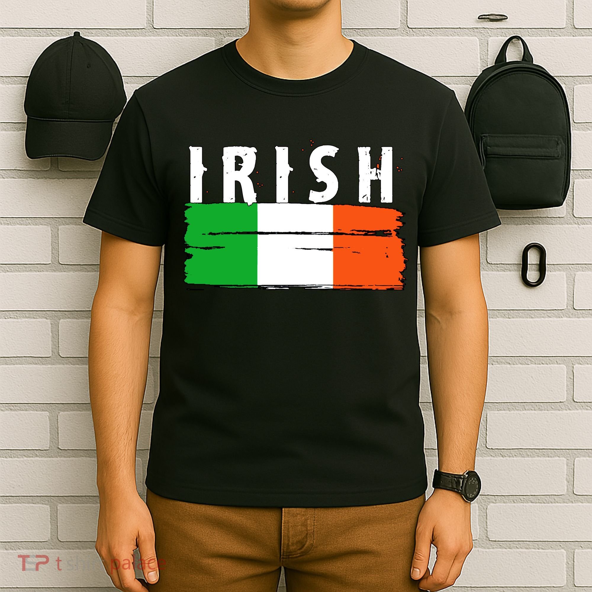 Vintage Irish Ireland Flag T-Shirt