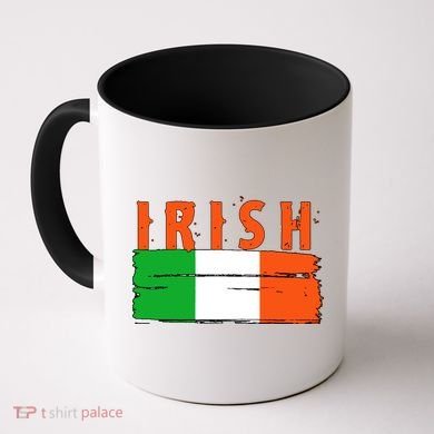 Vintage Irish Ireland Flag Coffee Mug