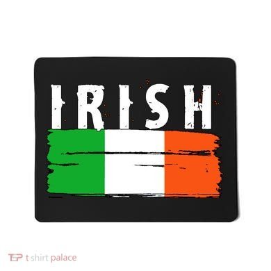 Vintage Irish Ireland Flag Mousepad