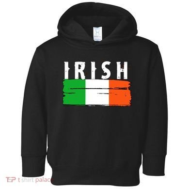 Vintage Irish Ireland Flag Toddler Hoodie