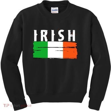 Vintage Irish Ireland Flag Kids Sweatshirt