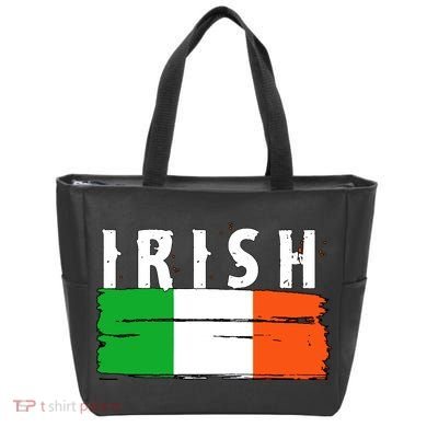 Vintage Irish Ireland Flag Tote Bag