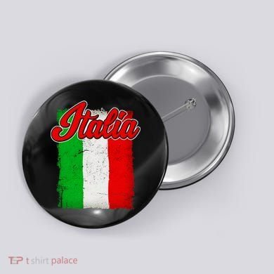 Vintage Italia Flag Button