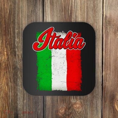 Vintage Italia Flag Coaster