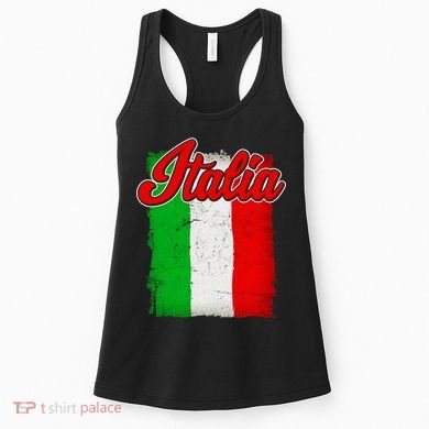 Vintage Italia Flag Women's Tank Top