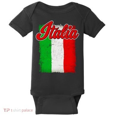 Vintage Italia Flag Baby Bodysuit