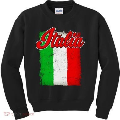 Vintage Italia Flag Kids Sweatshirt