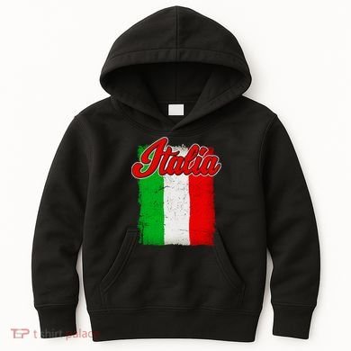 Vintage Italia Flag Kids Hoodie