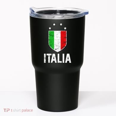 Vintage Italia Shield Crest Tumbler