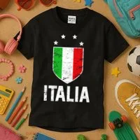 Vintage Italia Shield Crest Kids T-Shirt thumb 3