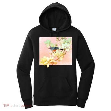 Vintage Japanese Bird Flowers  Women's Hoodie