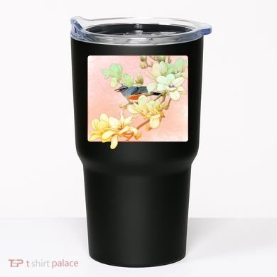 Vintage Japanese Bird Flowers  Tumbler