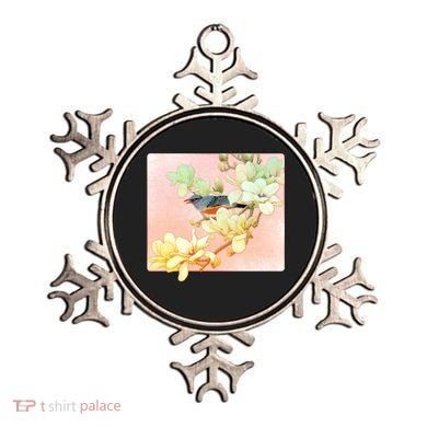 Vintage Japanese Bird Flowers  Ornament