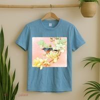 Vintage Japanese Bird Flowers  T-Shirt thumb 2