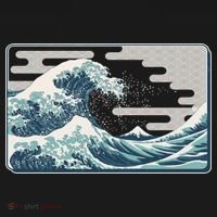 Vintage Japanese Great Wave Hoodie thumb 2