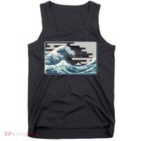 Vintage Japanese Great Wave Tank Top thumb 0