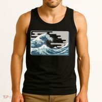 Vintage Japanese Great Wave Tank Top thumb 3