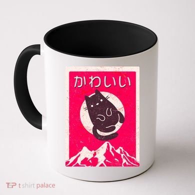 Vintage Japanese Kawaii Cute Cat Coffee Mug