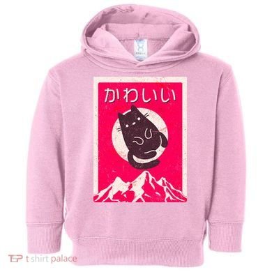 Vintage Japanese Kawaii Cute Cat Toddler Hoodie