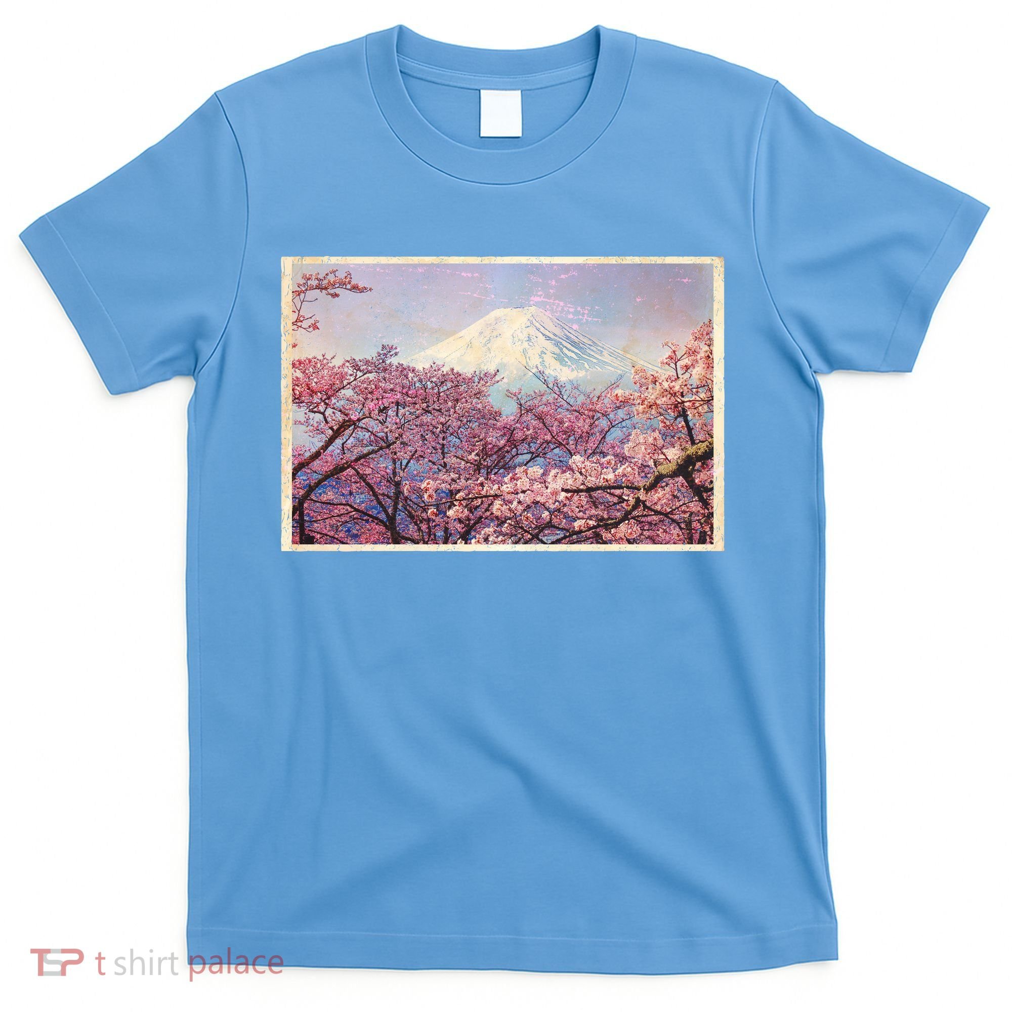 Vintage Japanese Mt. Fuji & Cherry Blossoms T-Shirt