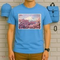 Vintage Japanese Mt. Fuji & Cherry Blossoms T-Shirt thumb 5