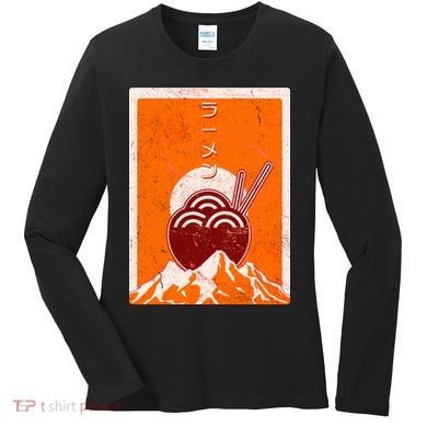 Vintage Japanese Ramen Bowl Women's Long Sleeve Shirt