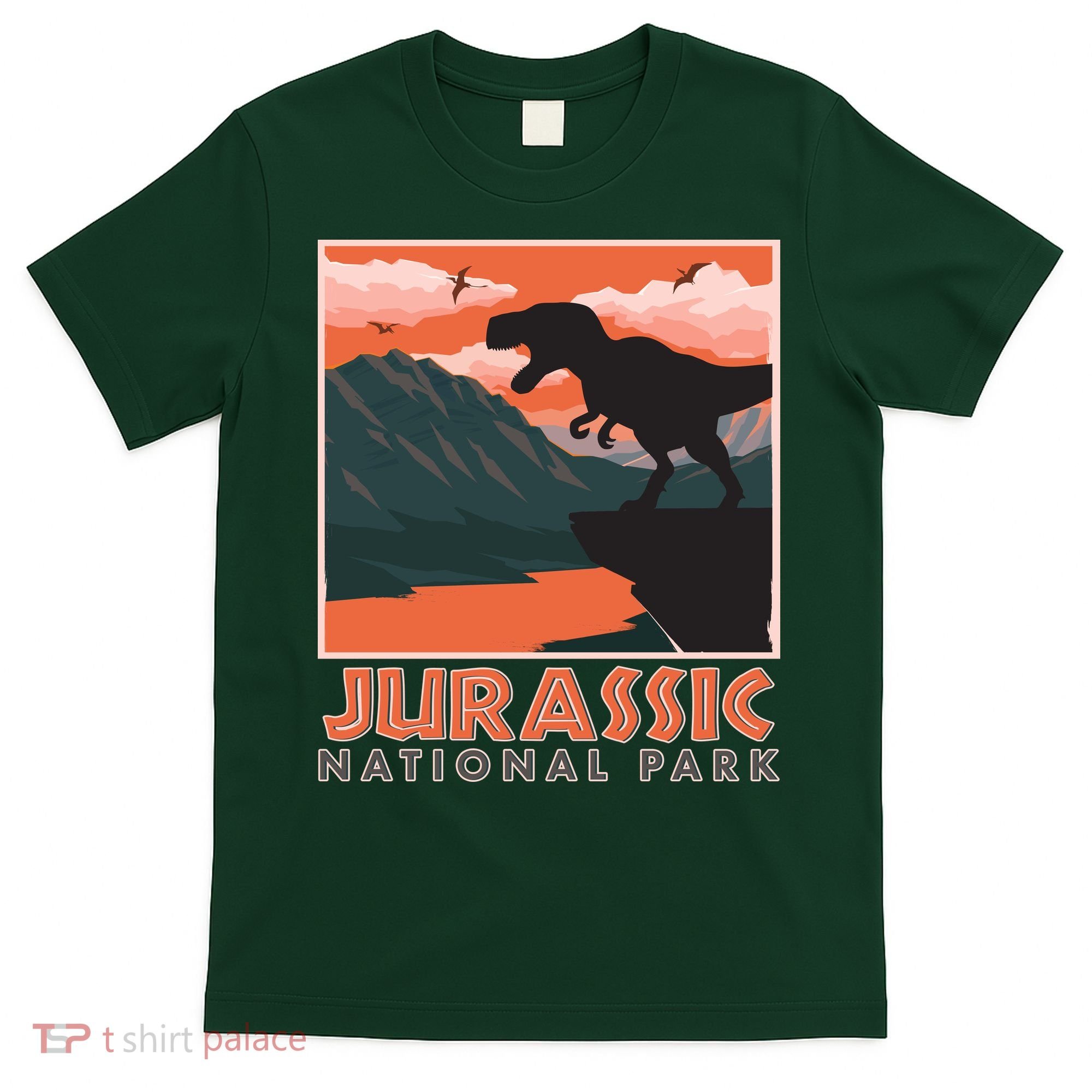 Vintage Jurassic National Park Poster T-Shirt