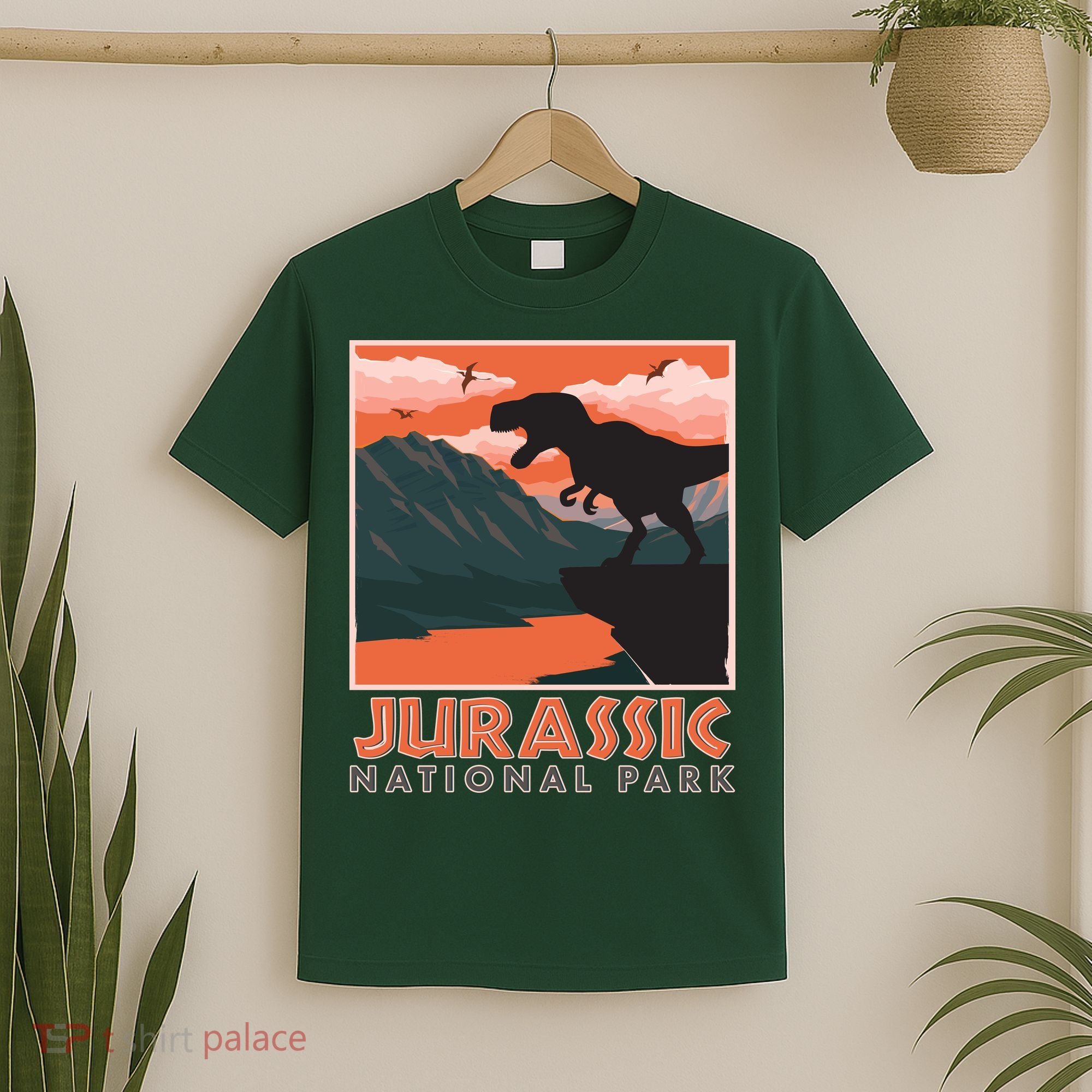 Vintage Jurassic National Park Poster T-Shirt